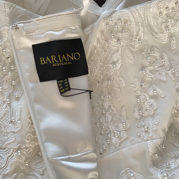 Off white Beaded Lace Wedding Dress - Picture 8 of 11